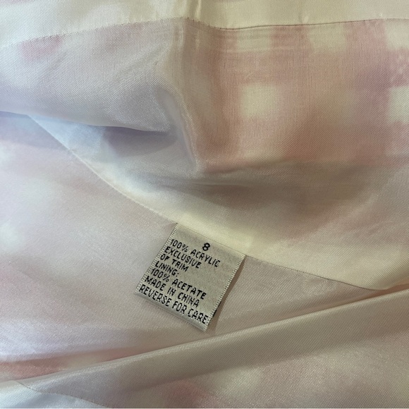 Isabel & Nina Pink White Tweed Blazer Skirt Set Coquette Chic Women’s size 8 - Picture 14 of 17